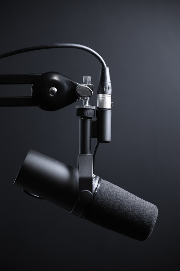 Microfoni professionali da studio e cuffie